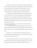 Las botellas de plástico.