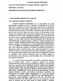 JUICIO DE CONTROVERISA DEL ORDEN FAMILIAR: ALIMENTOS