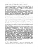 POLÍTICAS PÚBLICAS Y ESTRATEGIAS DEL BANCO MUNDIAL