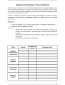 DIAGNÓSTICO EMPRESARIAL Y PERFIL ESTRATÉGICO