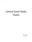 Guión de obra teatral.