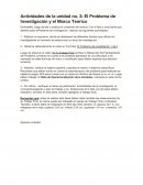 Actividad de la Unidad: El Problem de Investigcion y el Marco Teorico