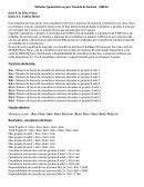 Practica de Portugués , Tema: Métodos Cuantitativos