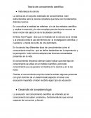Ensayo de de teoría del conocimiento cientitifico