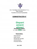 Este trabajo trata sobre un interesente apartado de la Administración, que es la Departamentalización