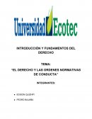 EL DERECHO Y LAS ORDENES NORMATIVAS DE CONDUCTA”