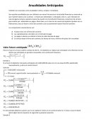 Financiera: Anualidades Anticipadas