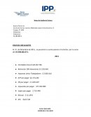 Notas de Auditoria Pasivos