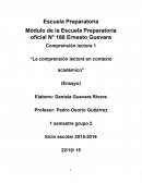 La comprensión lectora en contexto académico