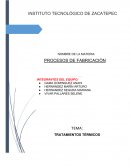 Cuestionario resuelto sobre tratamientos térmicos