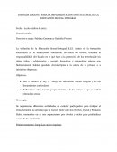 JORNADA DOCENTE PARA LA IMPLEMENTACIÓN INSTITUCIONAL DE LA EDUCACIÓN SEXUAL INTEGRAL