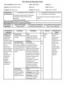 Plan Diario de Educación Física