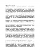 Ensayo de experiencias de una clase