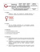 PROCEDIMIENTO DE PRE-COLADO