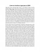 Como se visualiza el agua para el 2030