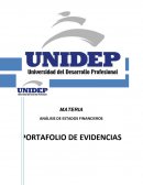 ANÁLISIS DE ESTADOS FINANCIEROS PORTAFOLIO DE EVIDENCIAS