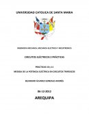 Analizar y verificar en forma experimental la medida de potencia en circuitos trifásicos en Arequipa-Peru
