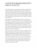 ¿Cuál ha sido la importancia política de las utopías en el siglo XIX?