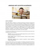 ANSIEDAD ANTE LOS RETOS ACADÉMICOS[