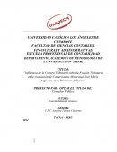 Influencia de la Cultura Tributaria sobre la Evasión Tributaria en la Asociación de Comerciantes Minoristas José María Arguedas en la Provincia de Tacna