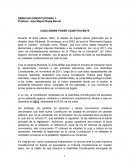CASO SOBRE PODER CONSTITUYENTE