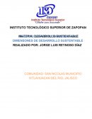 Desarrollo sustentable en mi comunidad