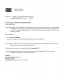 Máster en Gestión Educacional Asignatura: Gestión Educacional Documento: Examen