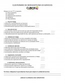 CUESTIONARIO DE MERCADOTECNIA DE SERVICIOS
