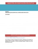 Principios que sustentan la innovación educativa