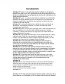 Listado de actividades