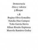 Democracia ética y valores