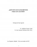 ¿Qué son los sacramentos para San Agustín?