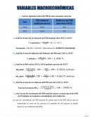 Tema: Variables macroeconomicas