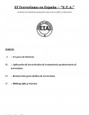 El Terrorismo en España - E.T.A.