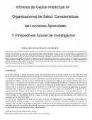 Informes de Capital Intelectual en Organizaciones de Salud