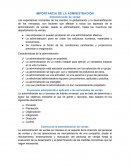 IMPORTANCIA DE LA ADMINISTRACIÓN Administración de ventas