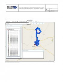 Informe Seguimiento y Control GPS BUILDTEK. Página 10