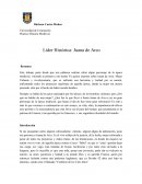 Líder Histórica: Juana de Arco