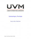 Epistemología y Psicología Ensayo sobre el Empirismo