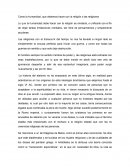 Como la humanidad, que debemos hacer con la religión o las religiones
