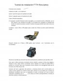 Tutorial de instalación FTTH fibra óptica