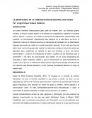 LA IMPORTANCIA DE LA COMUNICACIÓN EN NUESTRA VIDA DIARIA