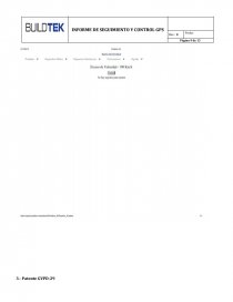 Informe Seguimiento y Control GPS BUILDTEK. Página 9