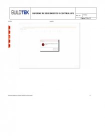 Informe Seguimiento y Control GPS BUILDTEK. Página 12