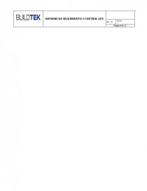 Informe Seguimiento y Control GPS BUILDTEK. Página 8