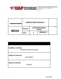 DERECHO PENAL ESPECIAL. Página 1