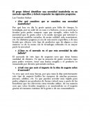 Nececidades de Innovacion de mercado