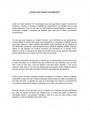 Psicologia general¿Que nos hace humanos?