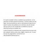 Ensayo sobre la descriminación