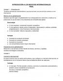 INTRODUCCIÓN A LOS NEGOCIOS INTERNACIONALES.